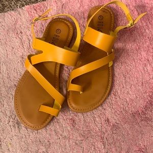Yellow sandal